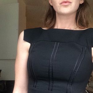 Classic Vince Camuto Little Black Cocktail Dress.